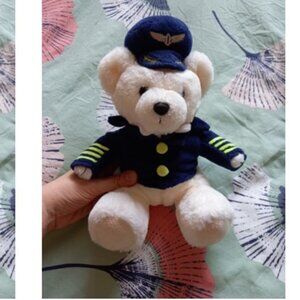 Navy captain Teddy Bear plush